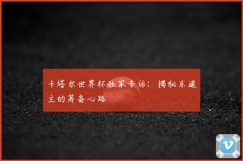 卡塔尔世界杯独家专访：揭秘东道主的筹备心路